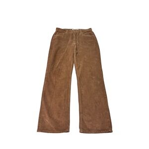Denim Forum Arlo High Rise‎ Straight Corduroy Womens Pants Brown W29 28L